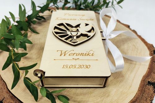 Pamiątka Pierwsza Komunia Święta kartka pudełko P1 na Arena.pl