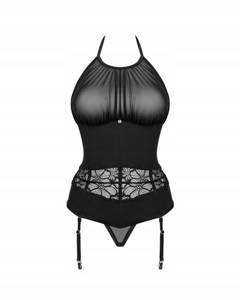 Obsessive Gorset i stringi Serafia czarne M/L zdjęcie 8