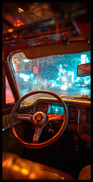 Plakat 50x100cm Nocny Kierowca zdjęcie 2