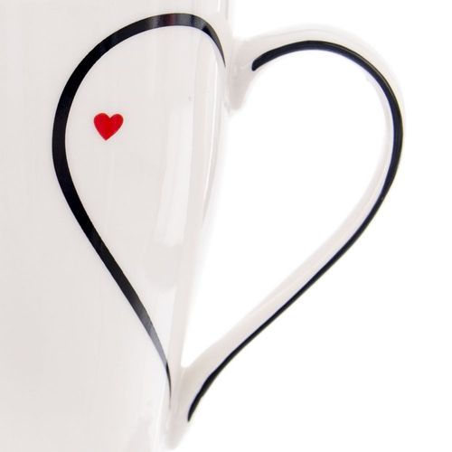 Kubek porcelanowy serce 380 ml na Arena.pl