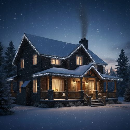 LAMPKI CHOINKOWE BIAŁY Z EFEKTEM ZIMNYM 500 LED 35M ZEW. DOMOWE 8 funkcji na Arena.pl