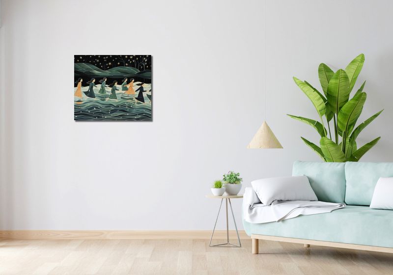 Obraz 60x50cm Nocna Procesja zdjęcie 2