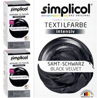 FARBA DO UBRAŃ TKANIN SIMPLICOL BARWNIK CZARNY x2