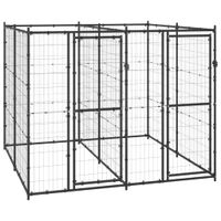 Kojec zewnętrzny dla psa, stalowy, 4,84 m²