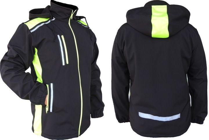 KURTKA ROBOCZA SOFTSHELL ODBLASKOWA WODOODPORNA zdjęcie 4