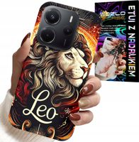 ETUI DO XIAOMI NOTE 14 4G - LEW, ZNAK ZODIAKU ASTRONOMIA, CASE + SZKŁO