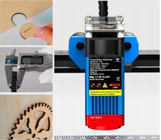 Nowa grawerka laserowa Twotrees TTS-55 Pro 5.5W 30000mm/min ploter tnący zdjęcie 16