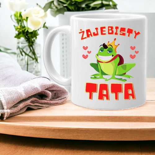 KUBEK Z NADRUKIEM ŚMIESZNY PREZENT DLA TATY URODZINY IMIENINY DZIEŃ OJCA na Arena.pl