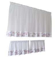 Komplet kuchenny firana zazdrostka kwiat wiśni