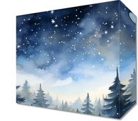 Obraz 20x20cm Tajemniczy Las o Zmierzchu