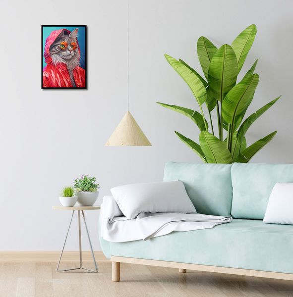 Plakat 29,7x42cm Kot w Stylu zdjęcie 4