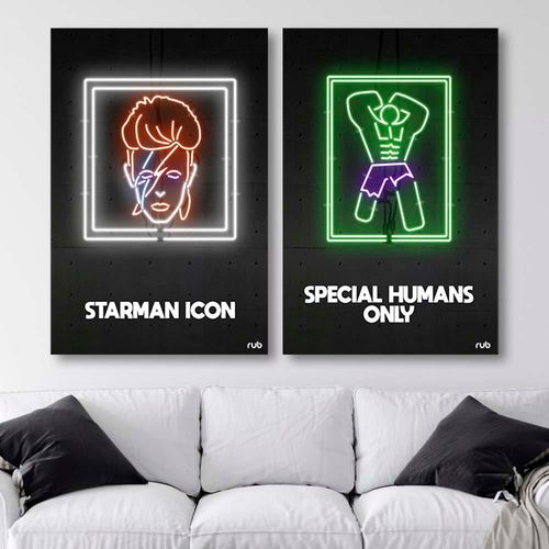 Deco Panel, Neony Hulk 40x60 na Arena.pl