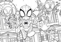 Edukacyjna UKŁADANKA Zestaw Puzzli PUZZLE Do Układania DWUSTRONNE Spidey