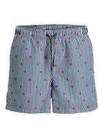 Jack&Jones męskie kąpielówki JWHARUBA SWIM PRINTS SHORTS 12206537 NAVY BLAZER STRIPES S