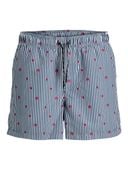 Jack&Jones męskie kąpielówki JWHARUBA SWIM PRINTS SHORTS 12206537 NAVY BLAZER STRIPES S