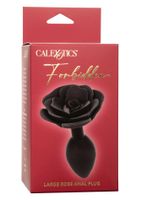 korek analny silikonowy calexotics forbidden rose duży czarny