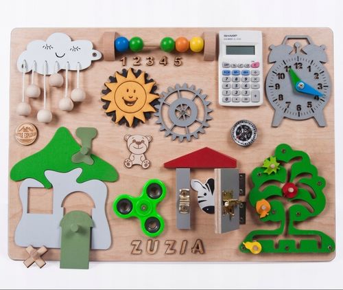 Tablica manipulacyjna sensoryczna Montessori na Arena.pl