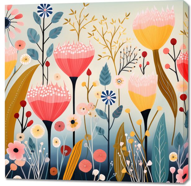 Obraz 100x100cm Ogród Marzeń zdjęcie 1