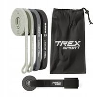 Zestaw 4 gumy do ćwiczeń power band mocna guma fitness 2-41 kg Trex Sport