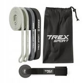 Zestaw 4 gumy do ćwiczeń power band mocna guma fitness 2-41 kg Trex Sport
