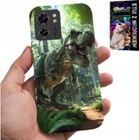 ETUI DO MOTOROLA EDGE 40 - DINO DINOZAUR TYRANOZAUR CASE + FOLIA