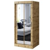 Szafa Przesuwna 90cm KARL Artisan Garderoba Lustra