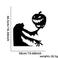 Naklejki na drzwi i okna Halloween, szkieletowa ręka, dynia – 1 szt.