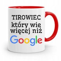 Dla Tirowca Kierowcy Tira Kubek Czerwony Prezent Z Nadrukiem Ze Zdjęciem