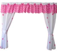 Komplet dziewczynka Zasłony LAMBREKIN Róż kokardy