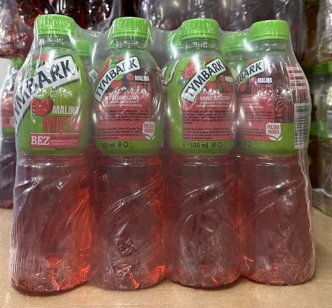 Tymbark napój malina-mięta 500ml - karton zdjęcie 1