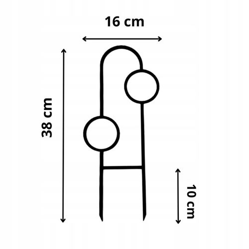 Podpora do Roślin Pnączy Podpórka Kwiatów Pnących Pergola Drabinka 38 na Arena.pl