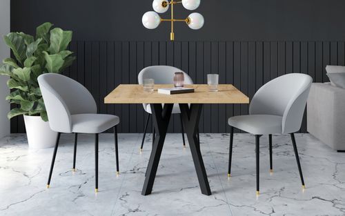 STÓŁ ROZKŁADANY NOGA METAL SALON KUCHNIA 90cm+2x50cm na Arena.pl