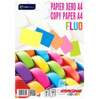 papier xero a4/100k  5 kolorów fluo a' 6494