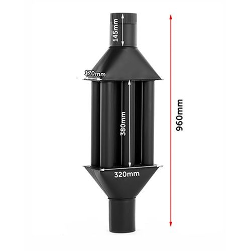 RADIATOR stalowy do pieca BLIST fi 120mm +30% zdjęcie 3