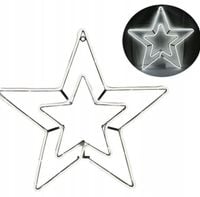 DEKORACJA Świąteczna GWIAZDA NEON Biały Zimny 253W