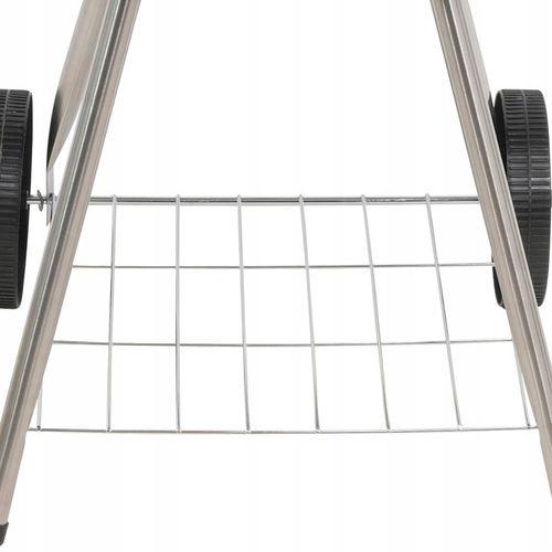 GRILL OGRODOWY WĘGLOWY RUSZT STALOWY OKRĄGŁY 41CM POKRYWA Z POKROWCEM LUND na Arena.pl