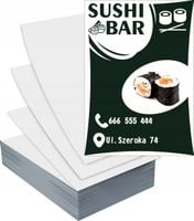 Ulotki A4 5000szt reklamowe firmowe duży wybór SUSHI BAR kuchnia azjatycka