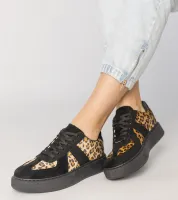 Czarno-panterkowe sneakersy damskie Toris 40