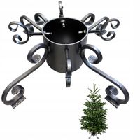 STOJAK POD CHOINKĘ METALOWY OKRĄGŁY STABILNY DEKORACYJNY PODSTAWKA OZDOBNA