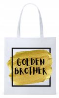 Dla Brata Na Prezent Torba Eco Biała Shopper Z Nadrukiem Ze Zdjęciem