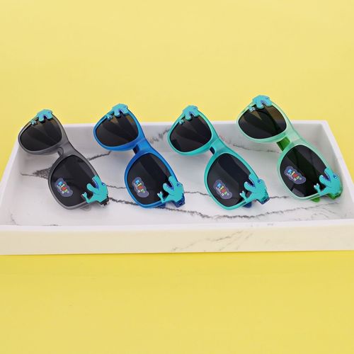 Dziecięce Okulary przeciwsłoneczne DINOZAUR niebieskie dla dzieci + ETUI na Arena.pl