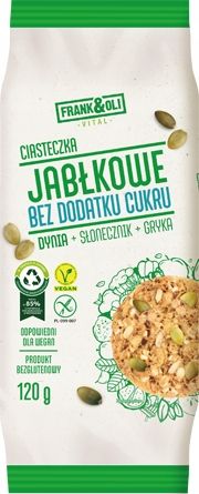 6x FRANK&OLI CIASTECZKA CHRUPIĄCE 120G MIX WSZYSTKICH SMAKÓW KARMEL JABŁKO zdjęcie 3