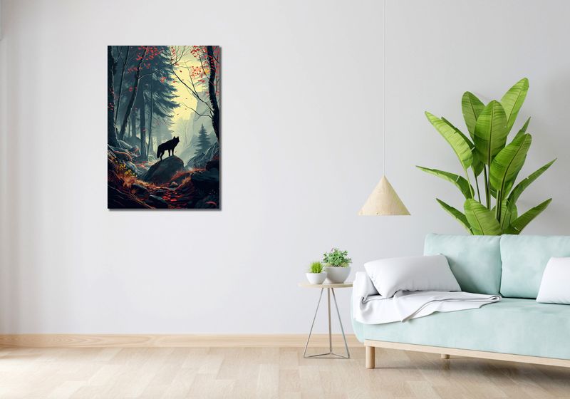 Obraz 60x90cm Leśne Echa zdjęcie 2