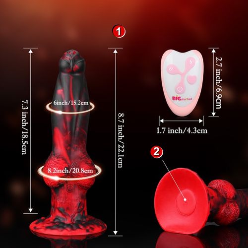 Analne Dildo Wibrujące z pilotem,7 trybów stymulacji Kontrola aplikacji APP na Arena.pl