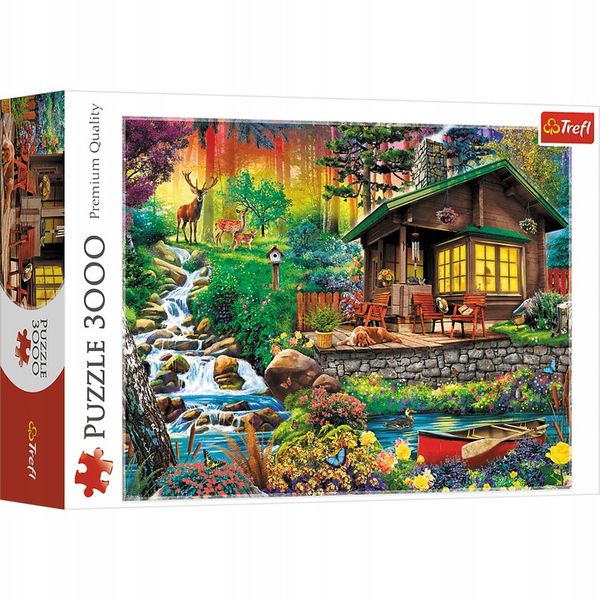 PUZZLE 3000 EL CHATKA W LESIE TREFL zdjęcie 1