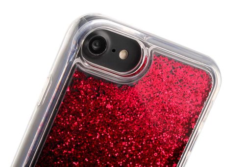 GUESS LIQUID GLITTER iPhone 6 / 6S / 7 / 8 4,7 - RASPBERRY na Arena.pl