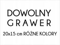 Grawerowana tabliczka Laminat Grawerski 20x15 DOWOLNY GRAWER napis biała