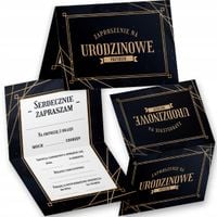 ELEGANCKIE ZAPROSZENIE URODZINOWE ZAPROSZENIA NA PRZYJĘCIA WIELE WZORÓW
