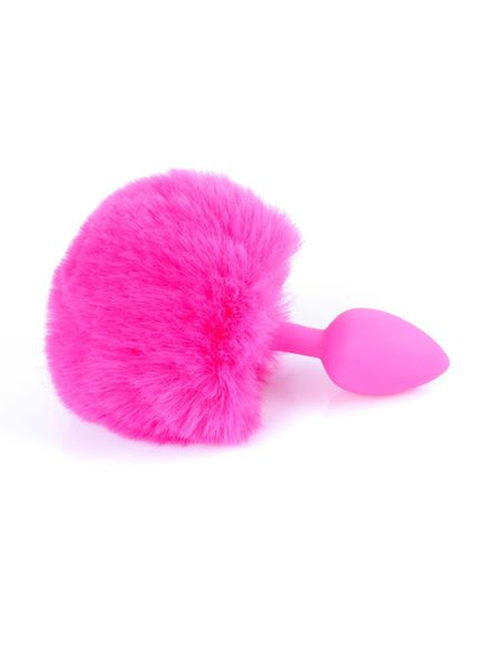Plug-Jewellery Silicon Plug - Bunny Tail - Pink zdjęcie 4