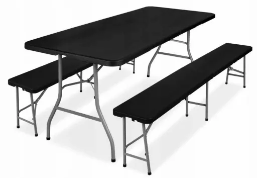 STÓŁ ROZKŁADANY OGRODOWY CATERINGOWY SKŁADANY WALIZKA GRATIS + 2 ŁAWKI zdjęcie 10